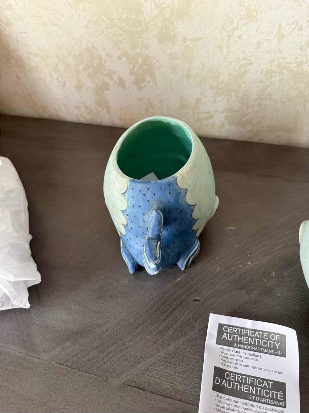 Set of Two Precious Whale Planters. - Picture 5 of 7